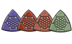 EDP Diamant slibe- og polerpads 93x93 mm til deltasliber